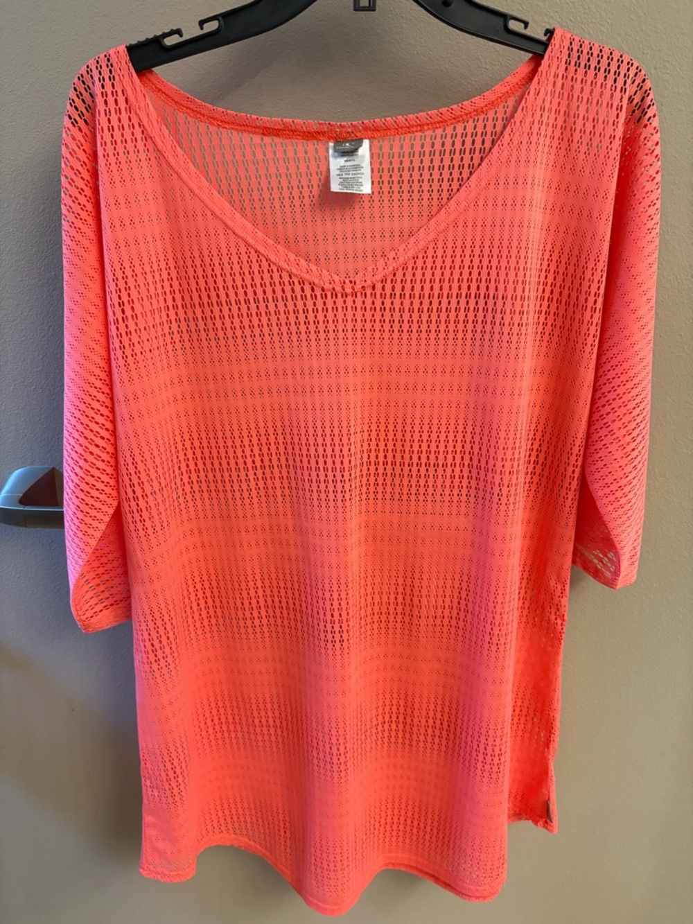 O’Neill Coral Open Knit Crochet Mesh Swim Cover Up Tunic V Neck XS/S